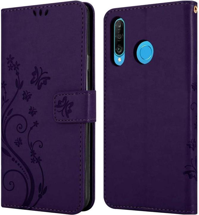 Productafbeelding Cadorabo Bloemen Boekomslag (Huawei P30 Lite)