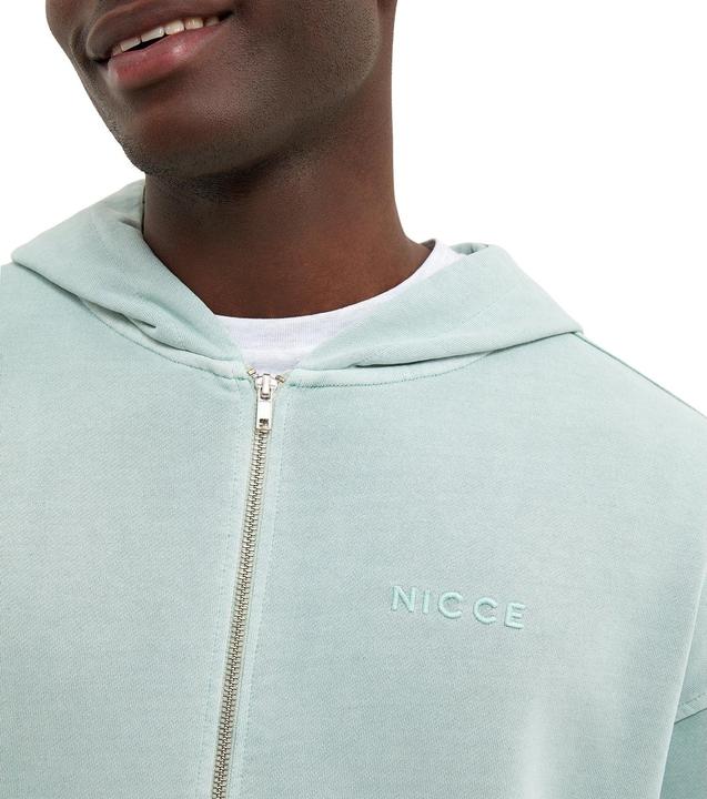 Actual product image Nicce zip-up hoodie gart dye (XS)