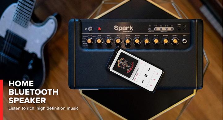 Actual product image Positive Grid Spark guitar amp 40 watt electric guitar, bass and acoustic combo amp with mobile (Bass, Guitar, 40 W)
