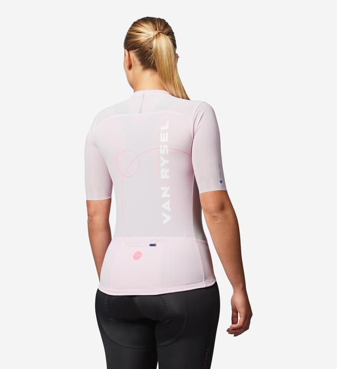 Actual product image Van rysel Unisex Road Cycling Short-Sleeved Jersey Racer 2 - Lilac (S)