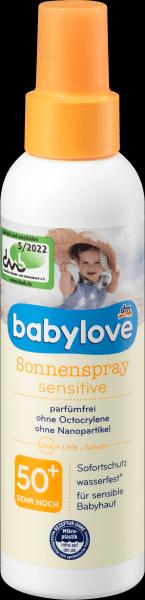 Immagine prodotto dm babylove Spray solare sensibile (Spray solare, SPF 50+, 150 ml)