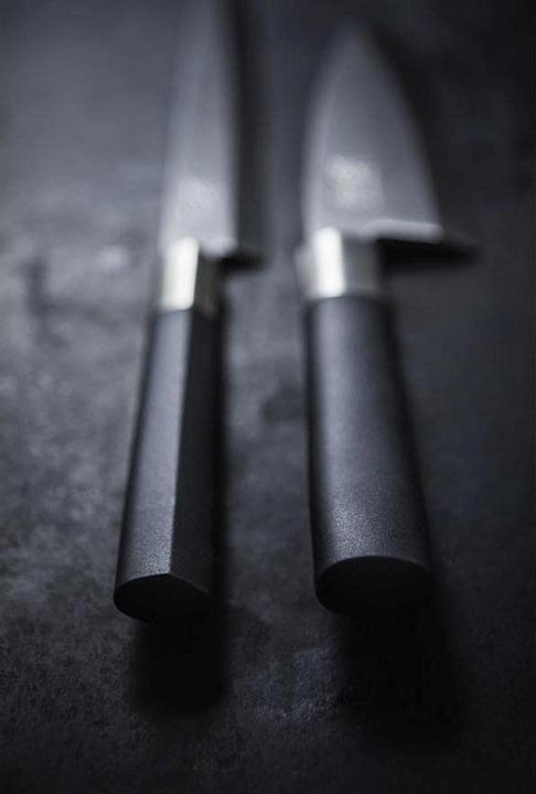 Produktbild Kai Kochmesser DEBA WASABI schwarz (15 cm)