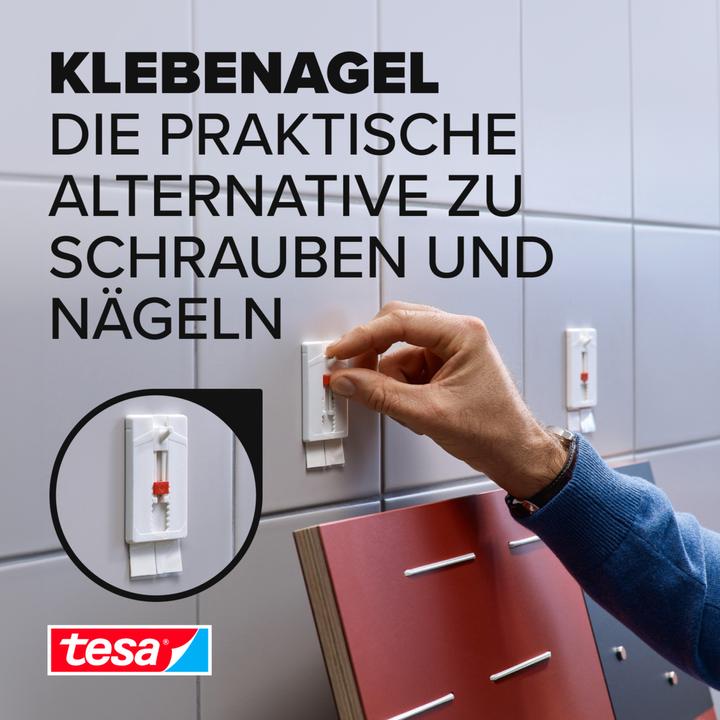 Actual product image tesa Adhesive nail for tiles & metal, height-adjustable
