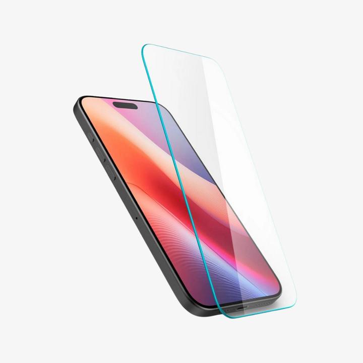 Actual product image Spigen Glas.tR Slim HD iPhone 16 Plus / iPhone 15 Plus Screen Protector (1 Piece, Apple iPhone 15 Plus, Apple iPhone 16 Plus)