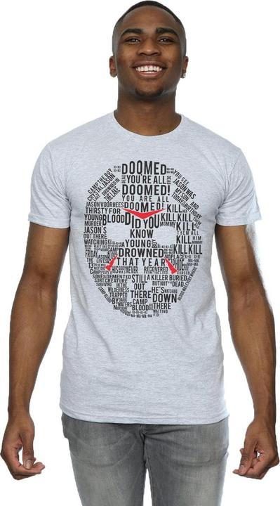 Image du produit Absolute Cult - T-shirt JASON TEXT MASK - Homme (L)