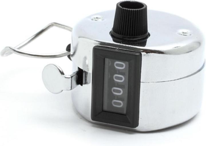 Produktbild Stride Metall Handzähler Schritt Zähler Counter Klicker für Sport / Schule / Veranstaltungen - Silber