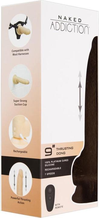 Image du produit Naked Addiction NA 9 Thrusting Dong RC Caramel