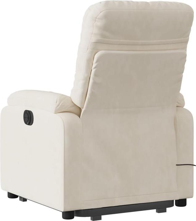 Image du produit VidaXL Fauteuil de massage avec fonction releveur Fauteuil de télévision beige microfibre
