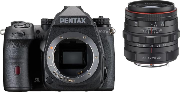 Produktbild Pentax K-3 III Monochrome + 20-40mm f2,8-4 ED Limited DC WR (20 - 40 mm, 25.73 Mpx, APS-C / DX)