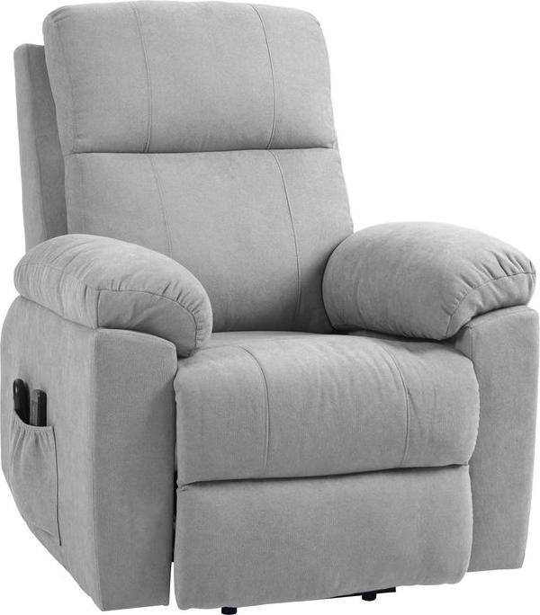 Actual product image Swisshandel24 TV armchair electric stand-up aid reclining function remote control massage armchair linen look