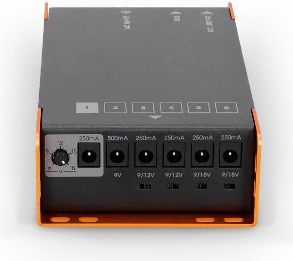 Produktbild Palmer Audio PWT 06 IEC - Universal Pedalboard Netzteil mit USB (Gitarre)