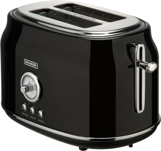 Image du produit Bourgini Grille-pain rétro - Broodrooster - Zwart