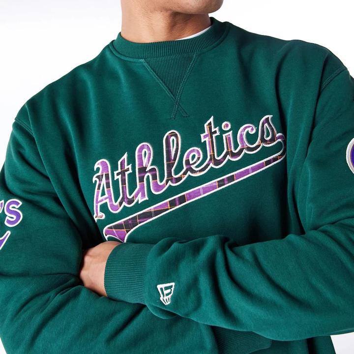 Actual product image New Era sweatshirt oakand athetics mb tartan infi (L)