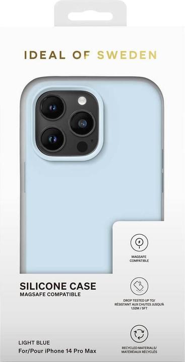 Produktbild iDeal Of Sweden Designer Magsafe Silicone Cover Light Blue (Apple iPhone 14 Pro Max)