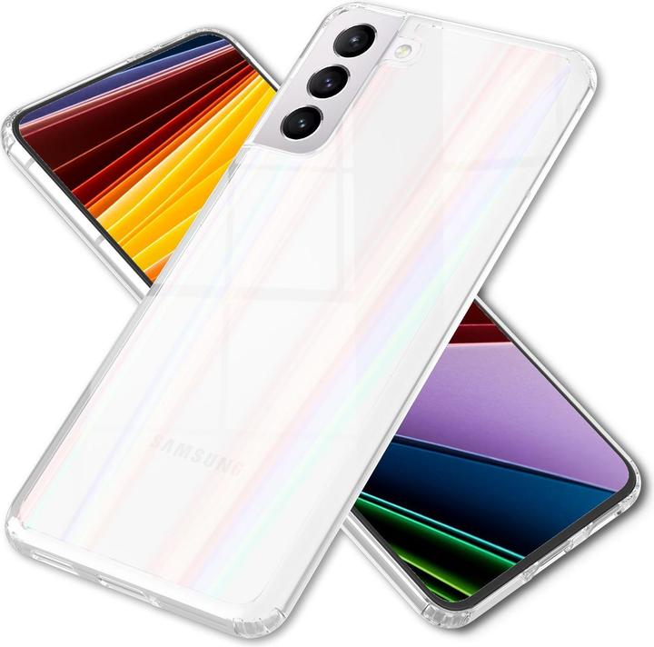 Actual product image Nalia Clear tempered glass hull rainbow effect (Samsung Galaxy S22+)
