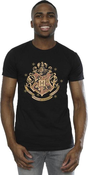 Image du produit - T-shirt GOLD HOGWART CREST - Homme (XL)