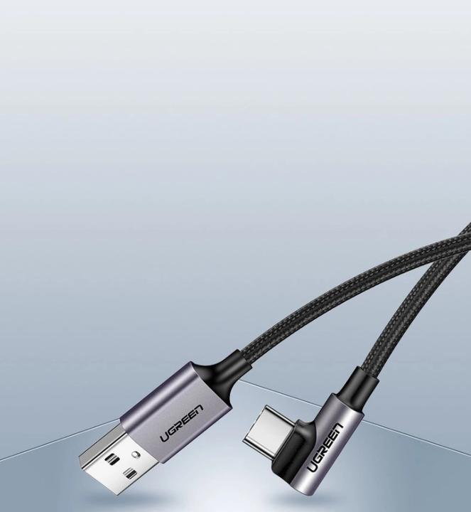 Image du produit Ugreen Câble de données USB-C coudé vers USB-A 2.0 A (2 m, USB 2.0)