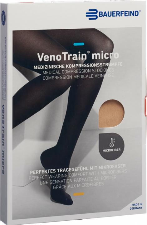 Actual product image Veno Train MICRO A-G KKL2 M plus/short offene Fussspitze creme Haftband Noppen