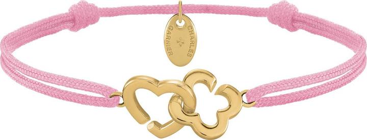 Charles Garnier PASSION Herz- und Kleeblatt-Armband aus goldenem Silber (Silber)