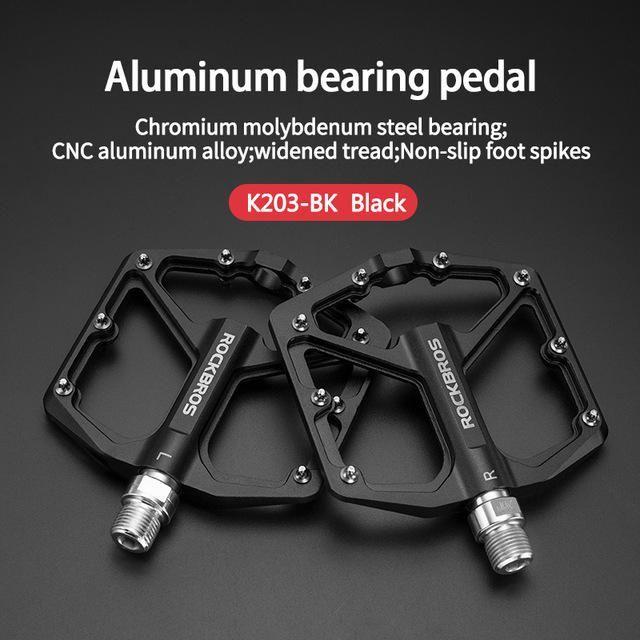 Actual product image Rockbros K203-BK bicycle pedal set - black