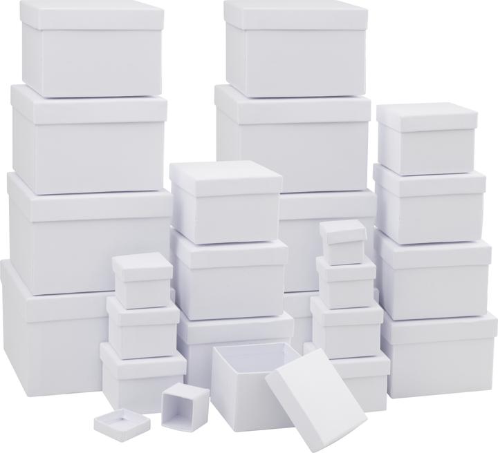 Immagine prodotto VBS Scatole di cartone XXL "Quadrate", bianche, set da 24