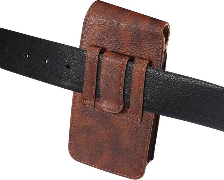 Produktbild Cover-Discount Nylon - Leder Gurttasche mit Kartenfach braun / XL