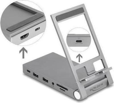 Image du produit Delock Station d'accueil pour tablettes et ordinateurs portables 4K avec (USB-C, 1 Ports)