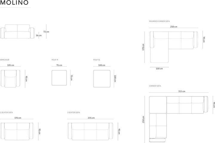 Produktbild Micadoni Molino (2-Sitzer, 3-Sitzer, 4-Sitzer)