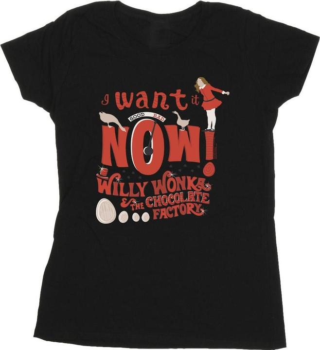 Willy Wonka & the Chocolate Factory Verruca Salt I Want It Now TShirt (L)
