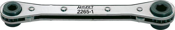 HAZET Cliquet réversible pour embouts-tournevis (bits) 2265-1 ∙ Hexagone creux 6,3 (1/4 pouce), Hex… (1/4")