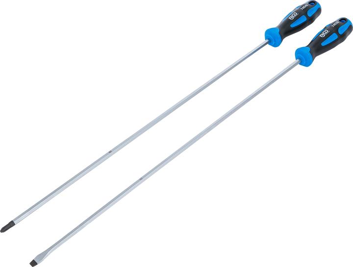 Actual product image BGS Screwdriver Set | extra long | Slot SL, Cross Slot PH | 2 pcs. (Port, Cross recess)
