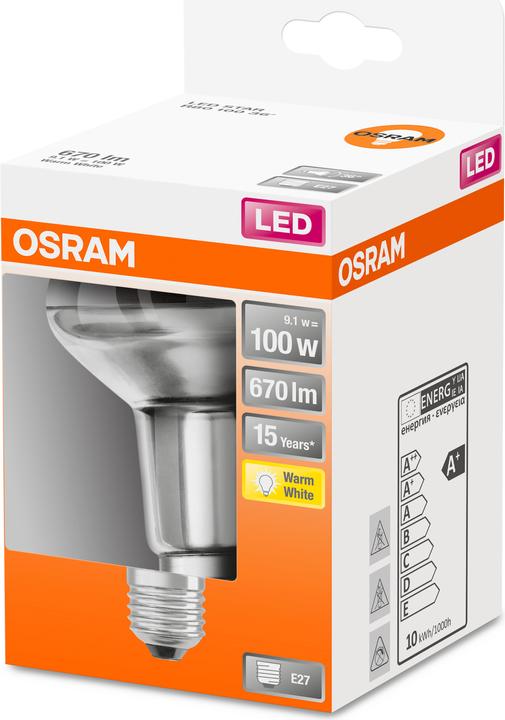 Actual product image Osram Star R80 (E27, 100 W, 670 lm, 1 x, G)