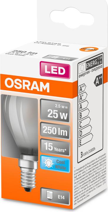Produktbild Osram Led Retrofit Classic P (E14, 25 W, 250 lm, 1 x, F)