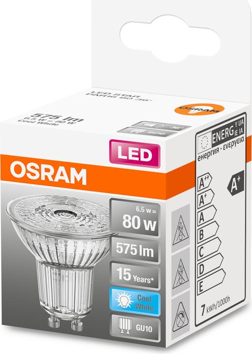Image du produit Osram Star Par 16 (GU10, 6.90 W, 575 lm, 1 x, F)