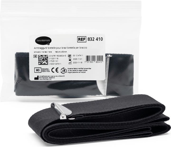 Actual product image IVF Hartmann Arm strap for adults 185cmx35mm black Schaffhauser