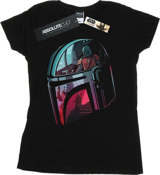 Immagine prodotto Star Wars The Mandalorian Mandalore Helmet Reflection Maglietta Donna (L)