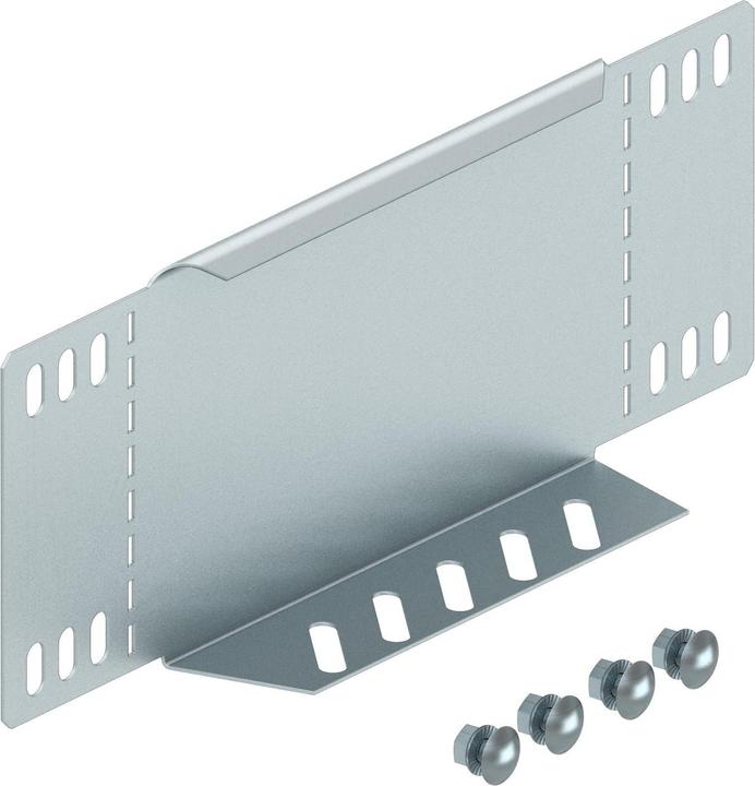 Actual product image OBO Bettermann OBO RWEB 160 FS reducing angle/ end termination for cable tray 110x600, St, FS (Cable hole, 11 cm)