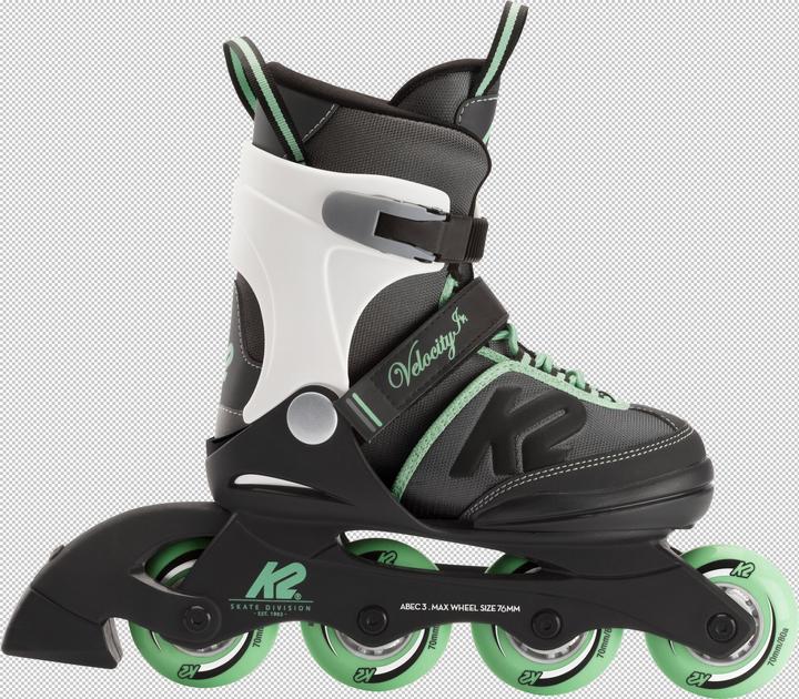 Actual product image K2 Velocity Junior Girl Inliner (size: 29.0-34.0, black/grey/green) (29)