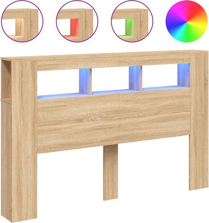 Immagine prodotto VidaXL Testiera a LED (160 x 18,5 x 103,5 cm)