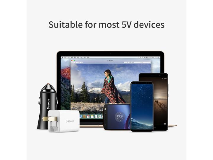 Actual product image Baseus USB Male To Type-C Female Adapter Converter Black (USB-C, 1.70 cm)