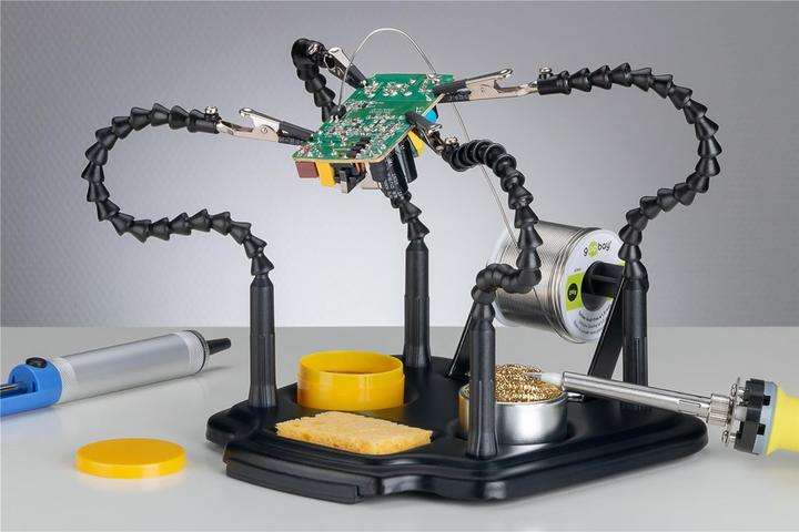 Image du produit Goobay Aide au soudage avec 4 bras flexibles (Troisième main)
