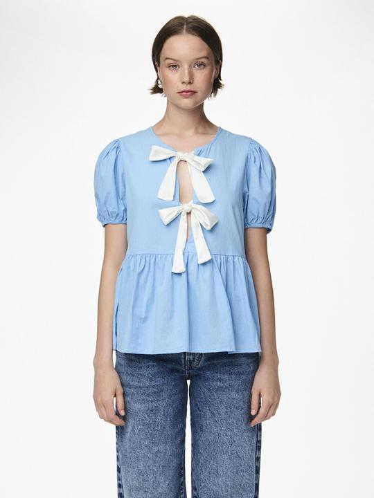 Actual product image Pieces PCGOLLY top with puff sleeves (S)