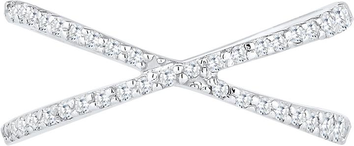 Produktbild Elli X-Form mit Zirkonia Kristallen (54, 925 Silber)