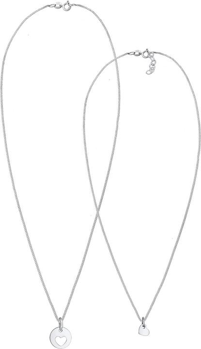 Actual product image Elli Set Mutter Kind Herz Cut-Out (925 Silver, 45 cm)