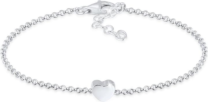 Elli mit Herz Anhänger Basic (16 cm, 925 Silber)