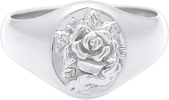 Actual product image Elli Siegelring Rose 80s Look (54, 925 Silver)