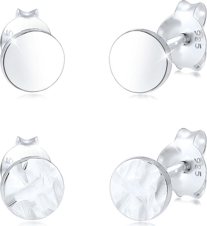 Elli Set Gehämmert und Glänzend (925 Silber)