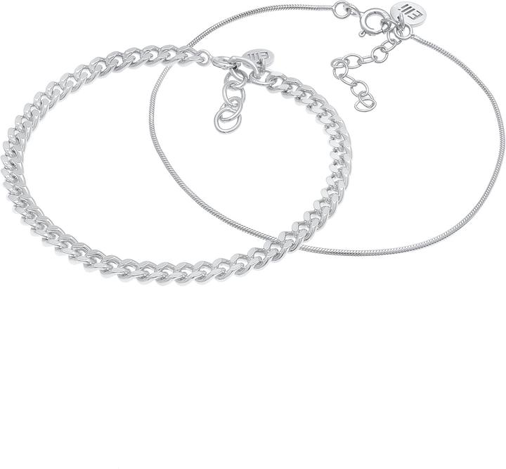 Produktbild Elli Set Panzerkette Gliederkette (16 cm, 925 Silber)