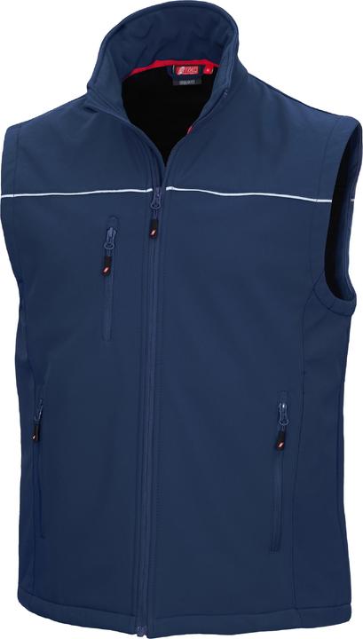 Image du produit Nitras MOTION TEX LIGHT, gilet softshell, bleu marine (code couleur : 2100), 310 g/m2, agréable à porter (5XL)