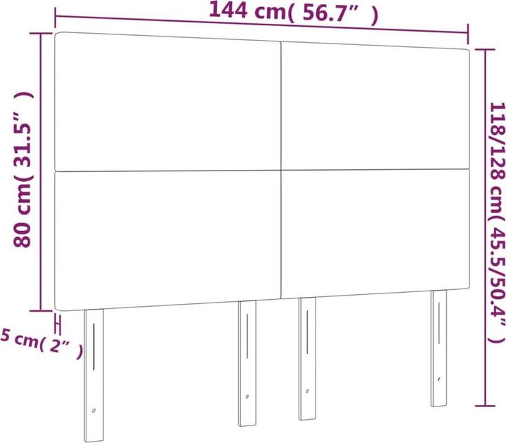 Produktbild VidaXL Ruben (144 x 5 x 128 cm)